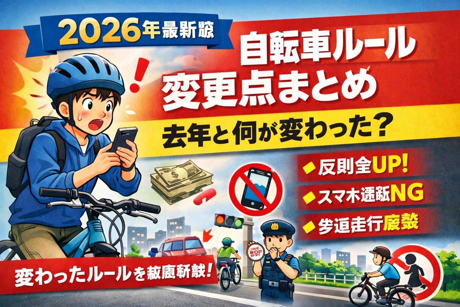 2026年 自転車 ルール 変更点 去年との違い